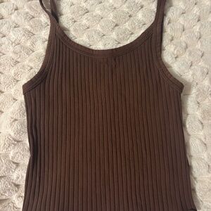 Old Navy Brown Ribbed Tank | Women’s XS